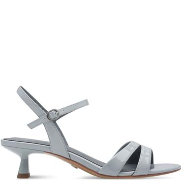 TAMARIS WOMENS LOW HEEL STRAP SANDAL - LIGHT BLUE