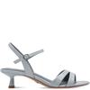 TAMARIS WOMENS LOW HEEL STRAP SANDAL - LIGHT BLUE
