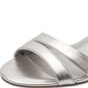 TAMARIS WOMENS LOW HEEL STRAP SANDAL - PLATINUM