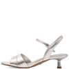 TAMARIS WOMENS LOW HEEL STRAP SANDAL - PLATINUM