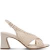 TAMARIS WOMENS MID HEEL STRAP SANDAL - IVORY