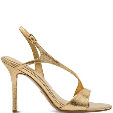 TAMARIS WOMENS HIGH HEEL STRAP SANDAL - GOLD