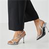TAMARIS WOMENS HIGH HEEL STRAP SANDAL - SILVER