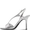 TAMARIS WOMENS HIGH HEEL STRAP SANDAL - SILVER