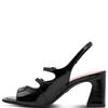 TAMARIS WOMENS MID HEEL STRAP SANDAL - BLACK