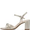 TAMARIS MID HEEL STRAP SANDAL - CHAMPAGNE
