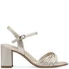 TAMARIS MID HEEL STRAP SANDAL - CHAMPAGNE