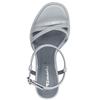 TAMARIS WOMENS HIGH HEEL STRAP SANDAL - LIGHT BLUE PATENT