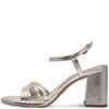TAMARIS WOMENS HIGH HEEL STRAP SANDAL - PLATINUM
