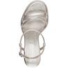 TAMARIS WOMENS HIGH HEEL STRAP SANDAL - PLATINUM