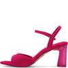 TAMARIS WOMENS MID HEEL STRAP SANDAL - FUCHSIA