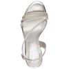 TAMARIS WOMENS HIGH HEEL STRAP SANDAL - PLATINUM