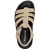 TAMARIS WOMENS WEDGE STRAP SANDAL - BEIGE