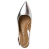 TAMARIS WOMENS LOW HEEL SLINGBACK SANDAL - SILVER METALLIC