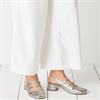 TAMARIS WOMEN LOW HEEL SLINGBACK SANDAL - PLATINUM