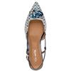 TAMARIS WOMENS LOW HEEL SLING BACK - BLUE