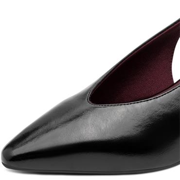 TAMARIS WOMENS SLINGBACK LOW HEEL - BLACK