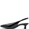 TAMARIS WOMENS SLINGBACK LOW HEEL - BLACK