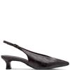 TAMARIS WOMENS SLINGBACK LOW HEEL - MOCCA