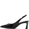 TAMARIS WOMENS SLINGBACK MID HEEL - BLACK