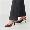 TAMARIS WOMENS SLINGBACK MID HEEL - MERLOT