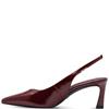 TAMARIS WOMENS SLINGBACK MID HEEL - MERLOT