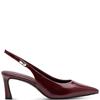 TAMARIS WOMENS SLINGBACK MID HEEL - MERLOT