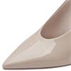 TAMARIS WOMENS HIGH HEEL STRAP SLINGBACK - BEIGE PATENT