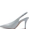 TAMARIS WOMENS HIGH HEEL STRAP SLINGBACK - LIGHT BLUE PATENT