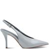 TAMARIS WOMENS HIGH HEEL STRAP SLINGBACK - LIGHT BLUE PATENT