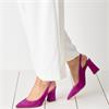 TAMARIS WOMENS MED HEEL SLINGBACK SANDAL - DARK PINK