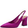 TAMARIS WOMENS MED HEEL SLINGBACK SANDAL - DARK PINK