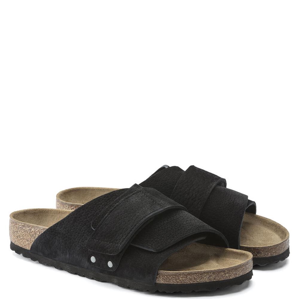 BIRKENSTOCK MENS KYOTO STRAP SANDAL BLACK LEATHER Paul Byron Shoes