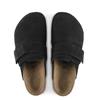BIRKENSTOCK MENS NAGOYA STRAP CLOG - BLACK LEATHER