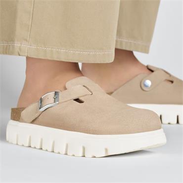 BIRKENSTOCK WOMENS BOSTON PAP CHUNKY - WARM SAND