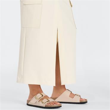BIRKENSTOCK WOMENS ARIZONA SANDAL - BEIGE PATENT