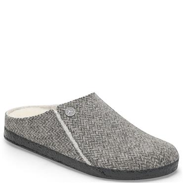 BIRKENSTOCK MENS ZERMATT RIVET SHEARLING - HERRINGBONE GREY