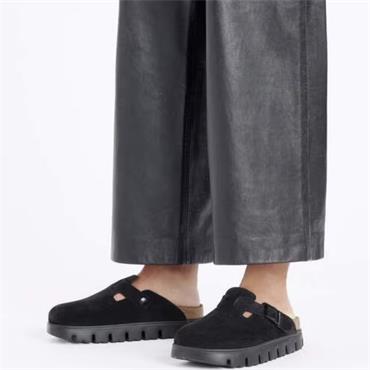 BIRKENSTOCK WOMENS BOSTON CHUNKY SANDAL - BLACK