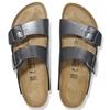 BIRKENSTOCK WOMENS ARIZONA BS SANDAL - BLACK METALLIC