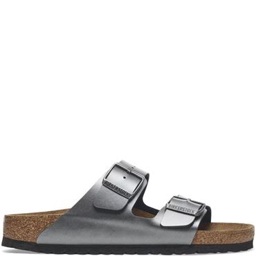 BIRKENSTOCK WOMENS ARIZONA BS SANDAL - BLACK METALLIC