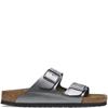 BIRKENSTOCK WOMENS ARIZONA BS SANDAL - BLACK METALLIC