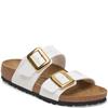 BIRKENSTOCK WOMENS SYDNEY BUCKLE SANDAL - WHITE PATENT