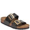BIRKENSTOCK WOMENS SYDNEY BUCKLE SANDAL - LICORICE