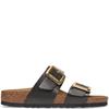 BIRKENSTOCK WOMENS SYDNEY BUCKLE SANDAL - LICORICE