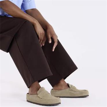 BIRKENSTOCK WOMENS NAPLES WRAPPED SANDAL - TAUPE