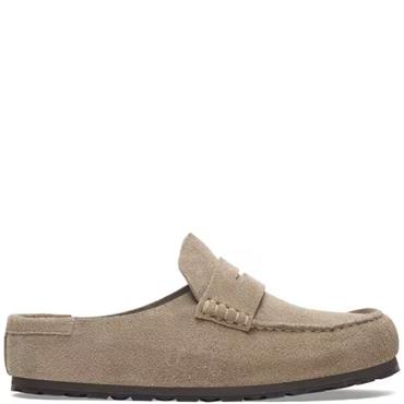 BIRKENSTOCK WOMENS NAPLES WRAPPED SANDAL - TAUPE