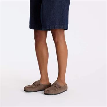 BIRKENSTOCK WOMENS NAPLES WRAPPED SANDAL - CONCRETE