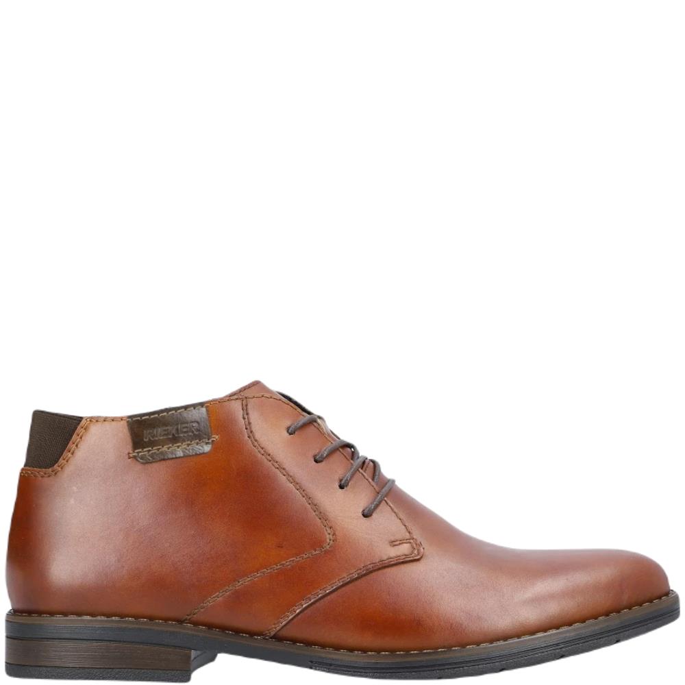 RIEKER MENS LACE ANKLE BOOT BROWN Paul Byron Shoes Ireland