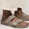 BIRKENSTOCK WOMENS ARIZONA SANDAL - GRAY TAUPE