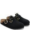 BIRKENSTOCK WOMENS BOSTON RIVET BORDER - BLACK